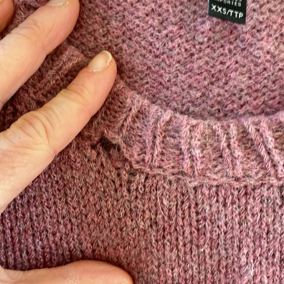 Eileen Fisher rose pink or light mauve sweater - Picture 4 of 12